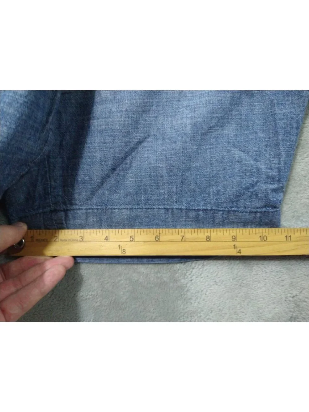 Polo Ralph Lauren Shorts Mens 36 Blue Chino Straight Fit Button Fly Flat Front